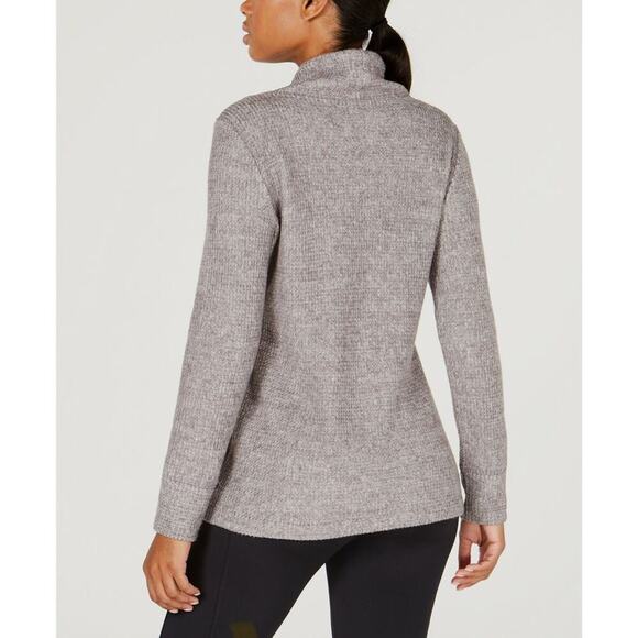 Ideology Cowl-Neck Tulip-Hem Top Deep Charcoal Athleisure Casual Women 2X - Picture 2 of 9